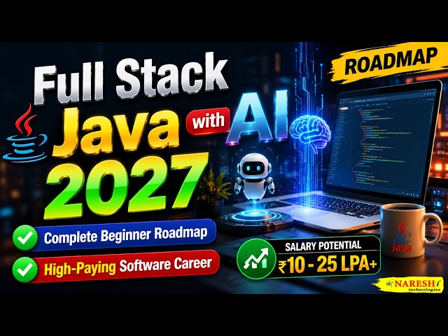 Full Stack JAVA with AI Roadmap 2027: Beginner Guide in Telugu | JAVA with AI  Jobs |  Naresh IT