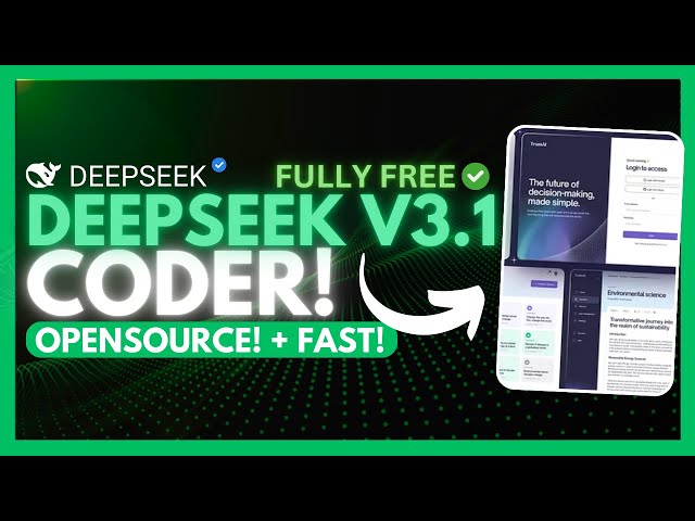 Deepseek V3.1 Coder: NEW Fast, Free, and Local Opensource GEM! Sonnet 4 Alternative!