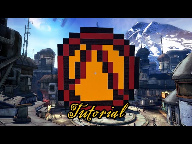 How to make a Borderlands Vault Insignia logo (Smaller Version) in Minecraft