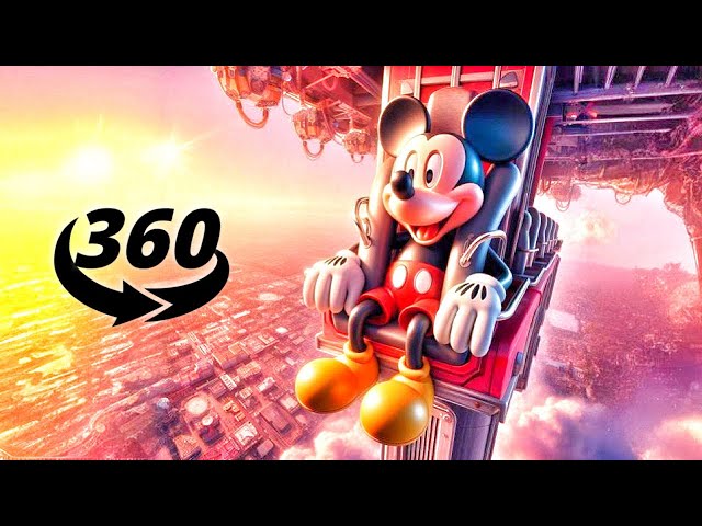 Disney's 100 Years Anniversary Mickey Mouse Drop Tower Coaster Ride