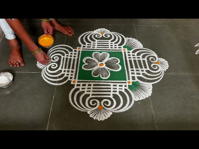 Easy padikolam designs| Simple muggulu designs| easy rangoli designs| Beginners kolam