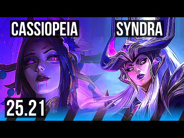 CASSIOPEIA vs SYNDRA (MID) | EUW Master | 25.21