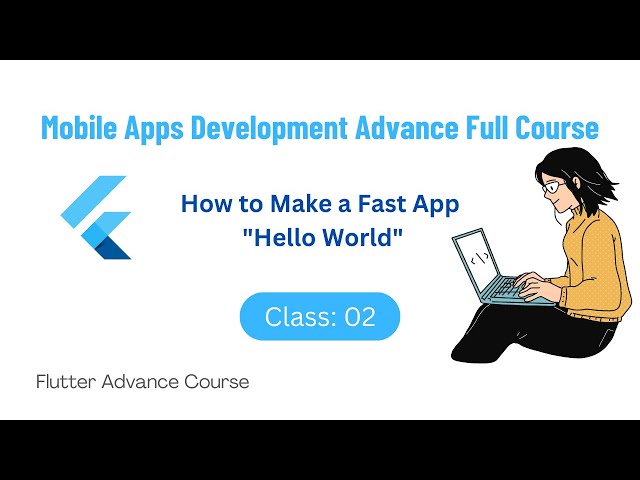 Hello World Fast Project in Flutter - 2023 || Flutter Hello World Project #flutter #code_camp_bd