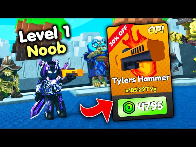 Starting Over as NOOB with OP SECRET in Gun Simulator! (Roblox)