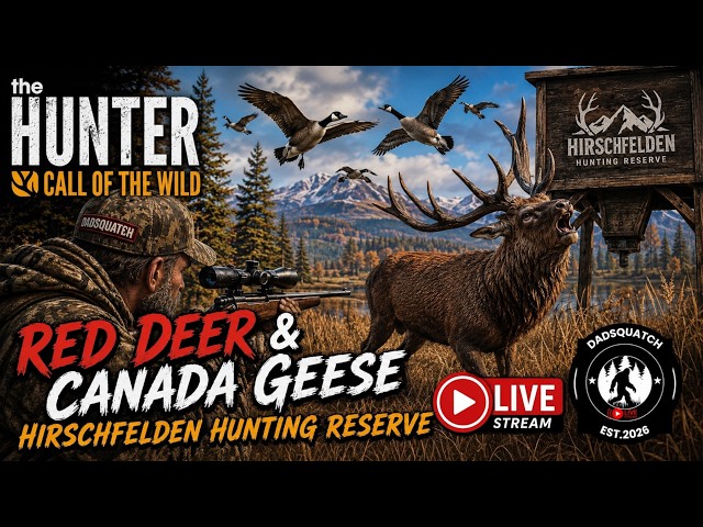 the Hunter: Call of the Wild   Hunting Red Deer and Canada Geese (Portrait)
