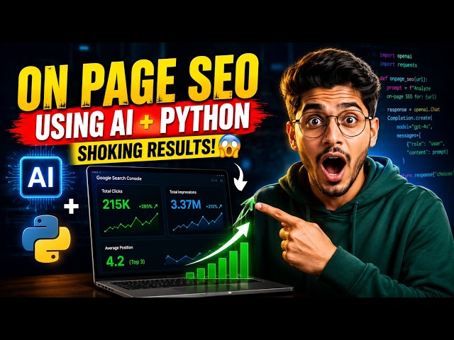 On-Page SEO Automation with Python & AI 😱🤯