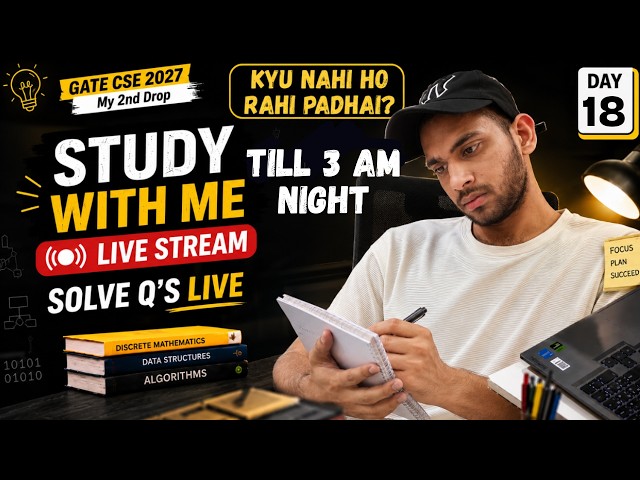 Solve Q's Live | Let's Study Together | Gate CS 2027 Preparation | G4Gate