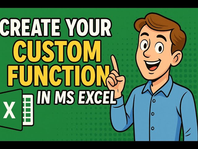 How to create your Custom function using VBA in Ms Excel || VBA in Ms Excel#excel #vba #msexcel