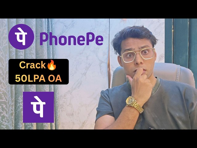 PhonePe asks shockingly💀 hard DSA Question for 50LPA SWE Role!!