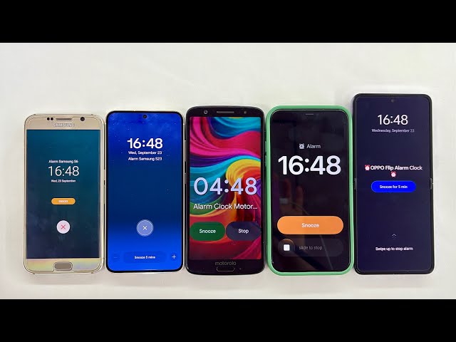 Alarm Clock + Timer Motorola 1S, IPhone 11, Samsung S23, Galaxy S6, OPPO Find N2 Flip 