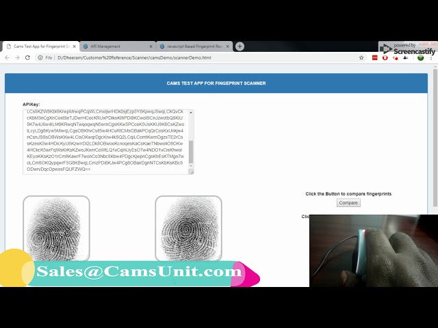 How to Integrate Fingerprint Scanner with Website Through Javascript