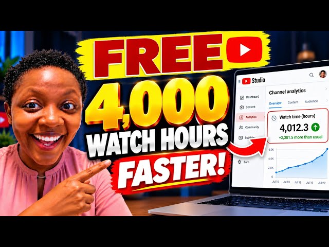 The Newest Way To Get 4000 Watch Hours Fast (Monetize In 14 Days) Works Like Magic!