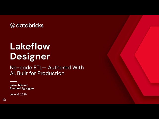 Lakeflow Designer: No-Code AI-Authored ETL Built for Production