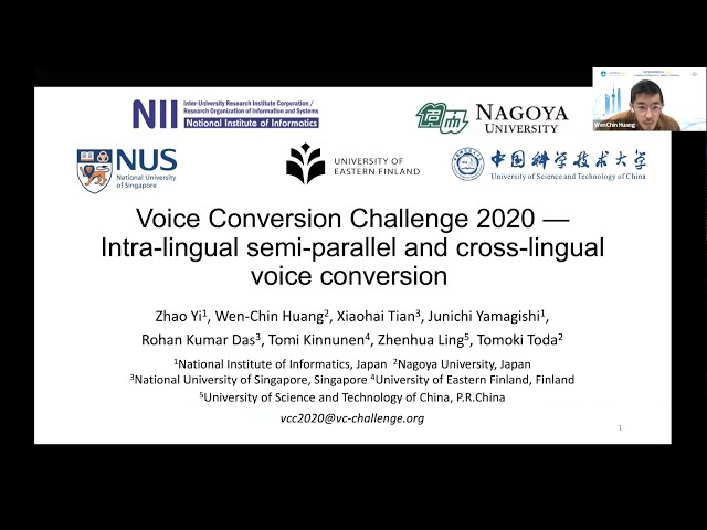 Voice Conversion Challenge 2020