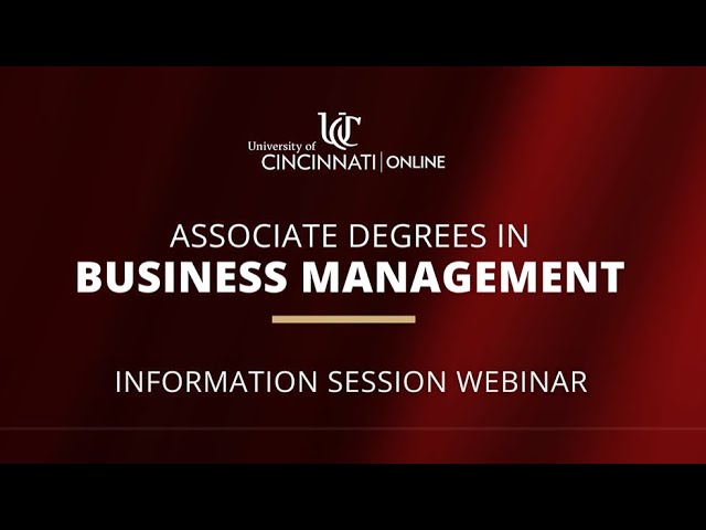 Summer 2025 Info Session: Associate Degrees in Business Management