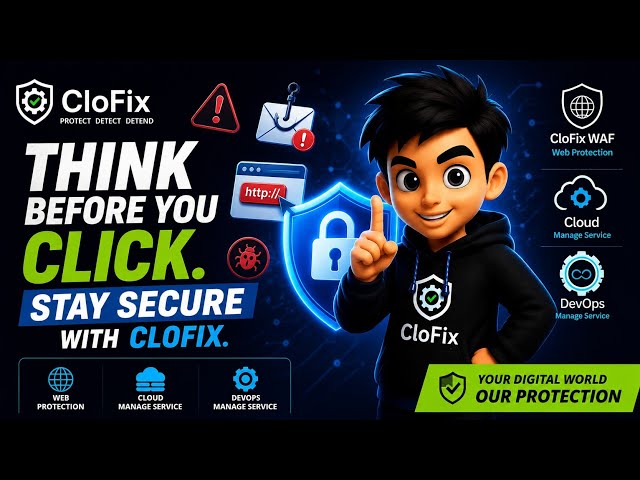Think Before You Click! 🛡️ | Fixo Cyber Security Tips | CloFix