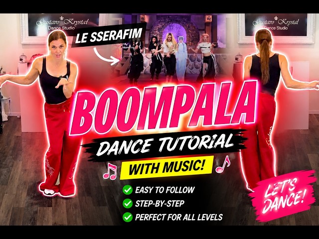 BOOMPALA Dance Tutorial | LE SSERAFIM | Part 2 | Practice with Music