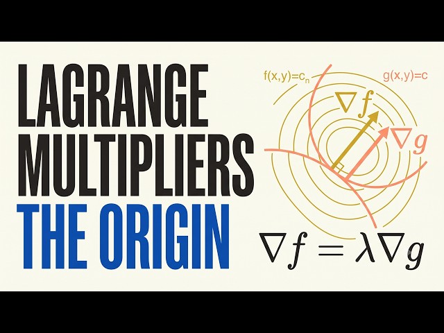 How Lagrange Discovered the Multiplier (Math History)