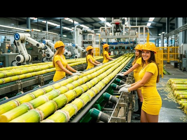 Cómo una Fábrica de Alta Tecnología Procesa la Caña de Azúcar