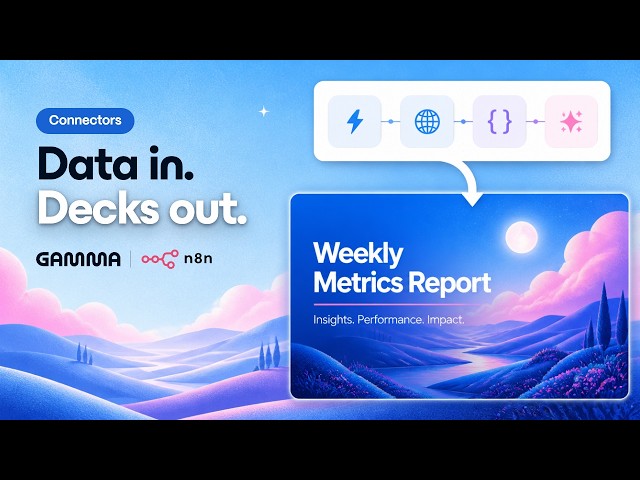 n8n + Gamma Tutorial: Auto-Generate Presentations from Your Data