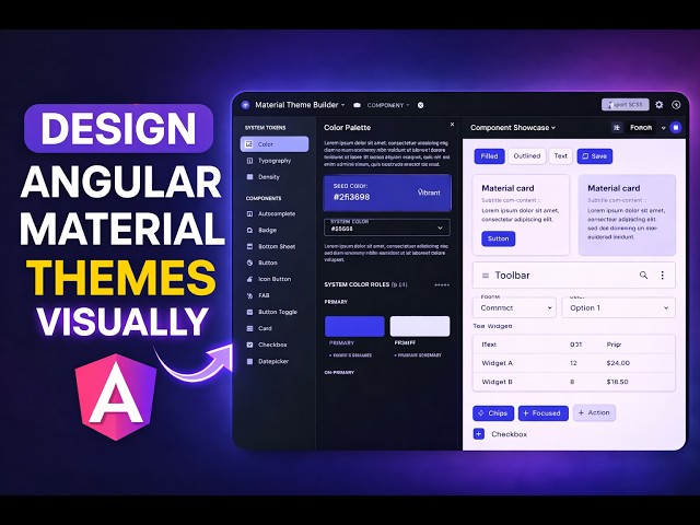Design Angular Material Themes Visually (Full Walkthrough)