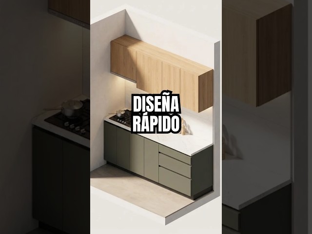 Diseña esta cocina en 3 minutos ⭐