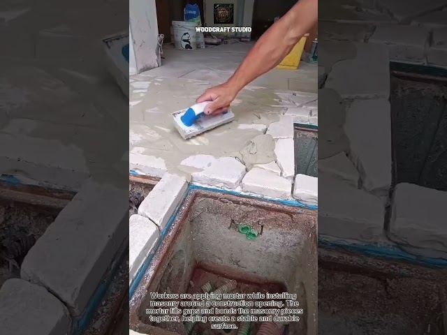 Professional Bricklaying With One Simple Tool Smart Technique #MasonryWork #Construction #Brickwork