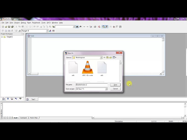 Bluetooth based robot by using 8051 controller with Keil and Proteus simulation