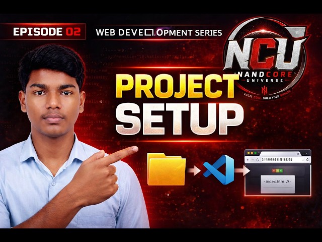 How to Create a Project Folder & Run HTML in VS Code | Web Development Series Ep 02 | Kannada