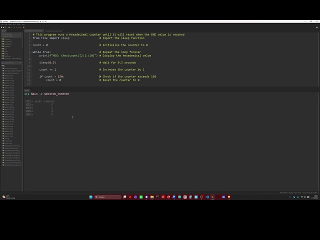 #125 HexCounter in MicroPython