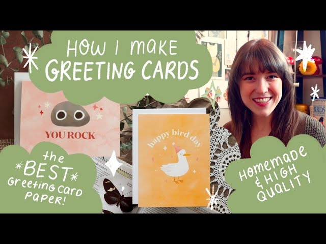 how I make high-quality, homemade, illustrated greeting cards ✨ & tips for successful sales!