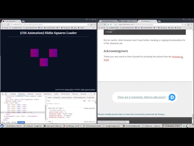 [Live Coding] CSS animation: Slidin squares loader
