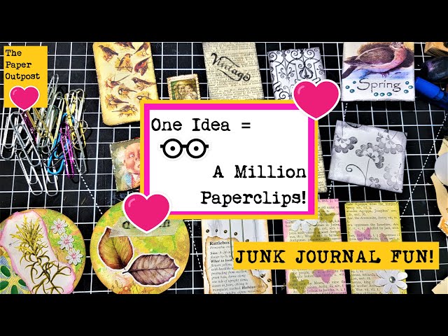 UNBELIEVABLY EASY JUNK JOURNAL PAPER CLIPS! Part One! The Paper Outpost! :)