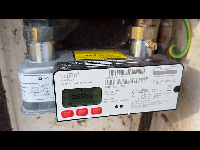 How to get a meter reading on a SciFlo G4-6UDZV-2 gas meter