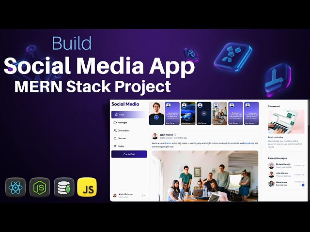 Build a Social Media App with MERN Stack| Part 2 | React Node Express MongoDB Project