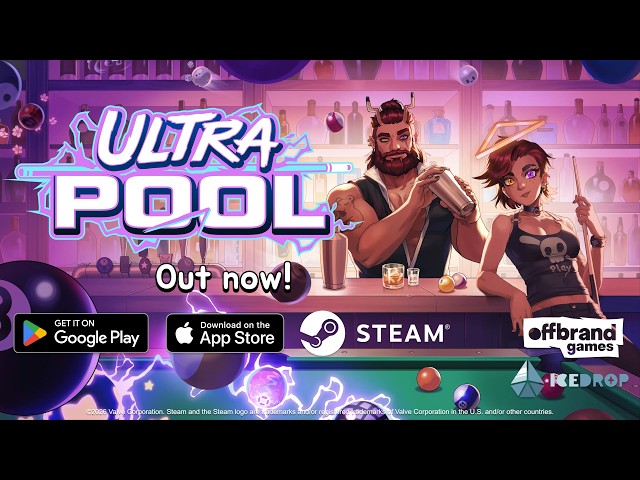 Ultrapool | Launch Trailer | OUT NOW on Steam + iOS + Android!