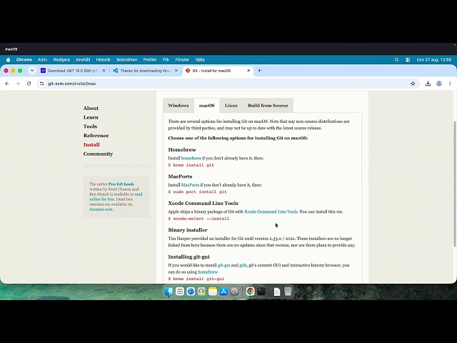Setup MacOS