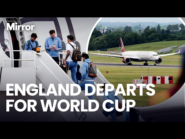 England squad SETS OFF for USA as World Cup journey BEGINS