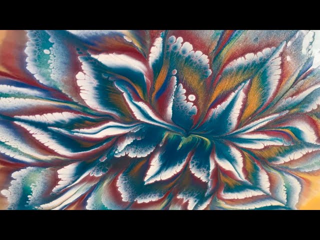 The Secret to 3D Flowers? 🌸 Acrylic Pouring Reverse Dip Tutorial | Easy Acrylic Pouring | Fluid Art