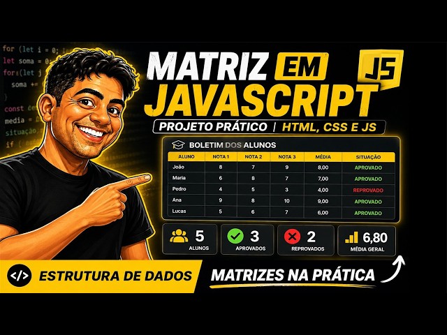 How to Use Matrices in JavaScript in Practice | Project with HTML, CSS, and JavaScript
