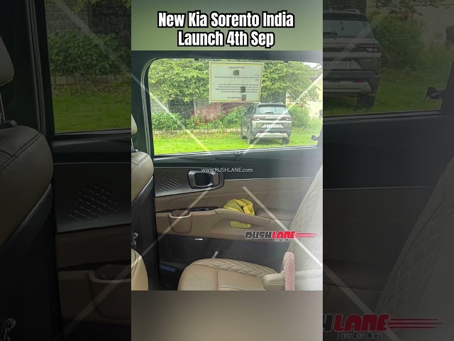New Kia Sorento India Launch Sep 4th