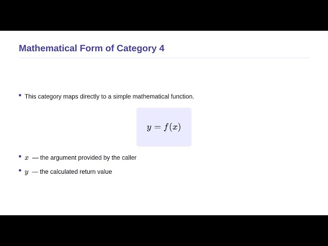 Statistical Computing Using C and C++ Programming - Categories of Functions