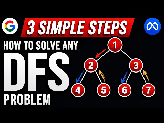 3 Simple Steps for Solving Any Depth First Search Tree Problem
