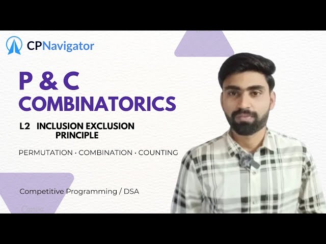 Basic principle of counting | combinatorics/P&C for competitive programming