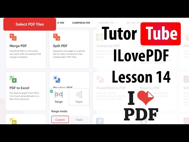 ILovePDF - Lesson 14 - Editing PDF Contents