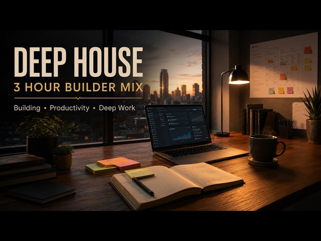 3 Hour Deep House Music for Building, Productivity & Deep Work — Builder Mode Protocol