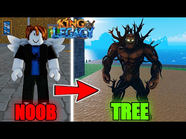 Noob to Max Level Using TREE Fruit In King Legacy (Roblox)