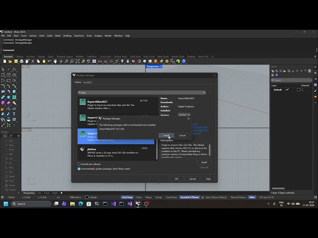 ImportAlias2027 plugin for Rhino
