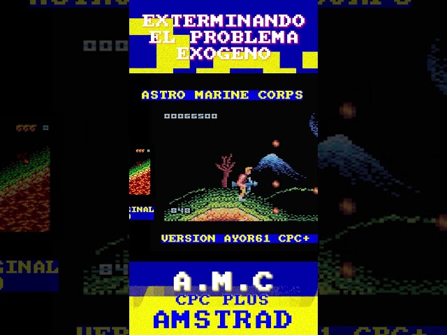 El AMC revienta extraterrestres en AMSTRAD CPC PLUS