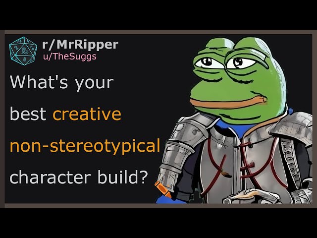 D&D Players, What's your best creative non-stereotypical character build? #1
